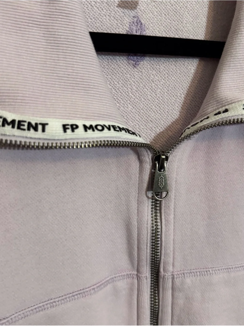 FP Movement Size Large Purple High Jump Zip Up Jacket Athleisure Gym Yoga